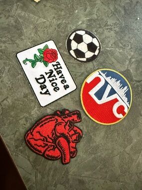 Sew on patches set of 4